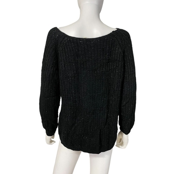 Miss Morena Black Side Zippers Sweater - Picture 4 of 8